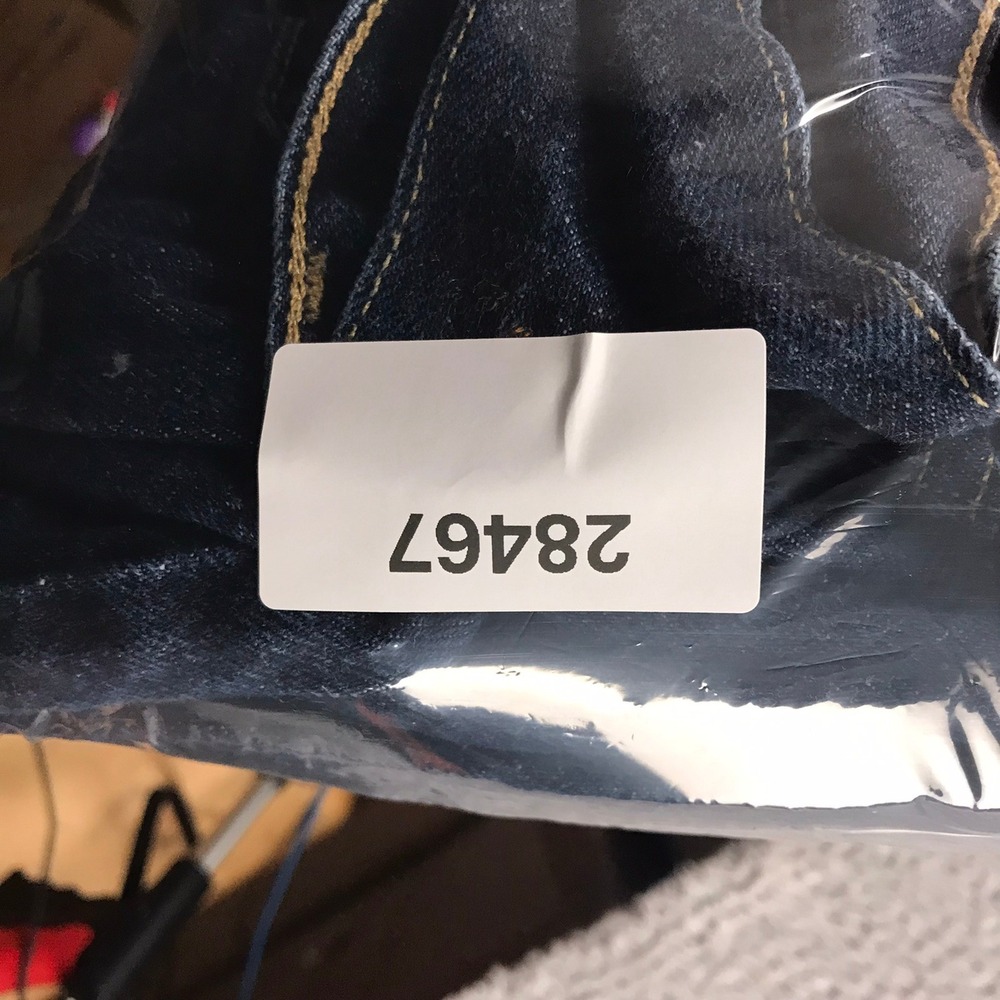 Vtg Y2K Anchor Blue Original Baggy Jeans Mens 42 (43x30) Dark Wash Denim - Picture 12 of 12